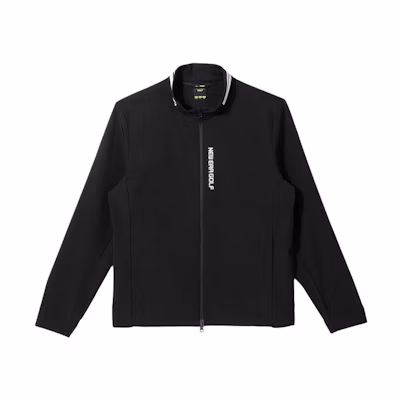 New Era Black Relaxed Fit Zip-Up Letter Print Jacket 13679598