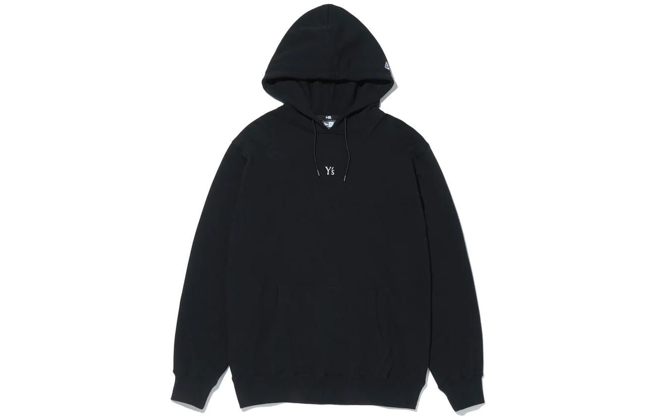 New Era Black Unisex Hoodie with Front Pocket & Print Design 12881915