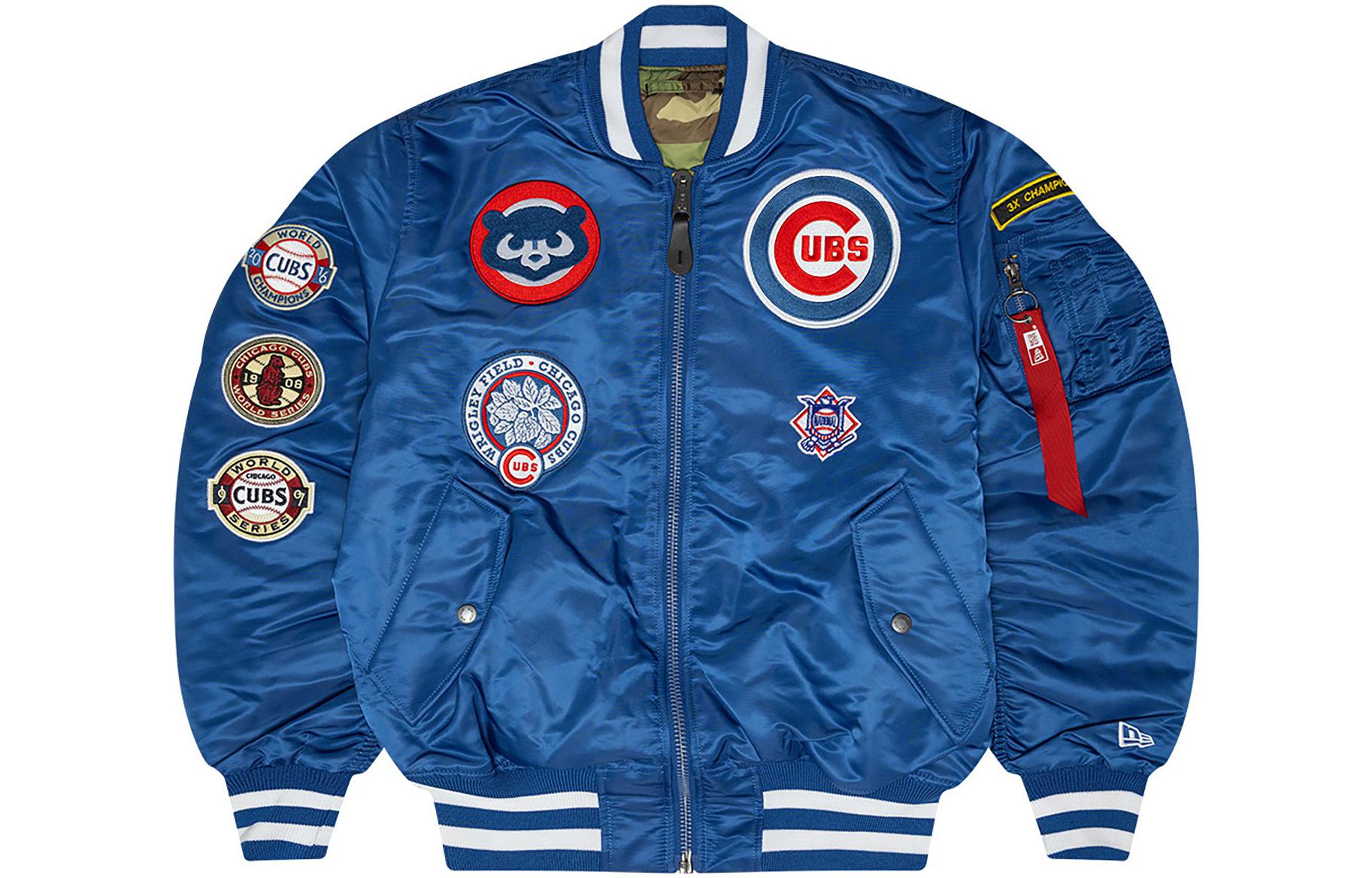 New Era Blue Bear Logo Crewneck Zip-Up Jacket 13026001