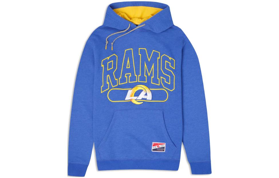 New Era Blue Hoodie with Alphabet Graphic Print 60409451