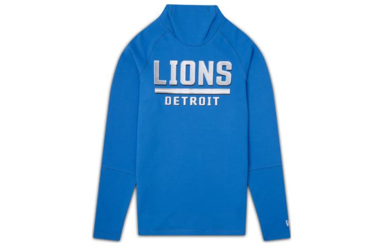 New Era Blue Letter Print Long Sleeve Hoodie 60410418