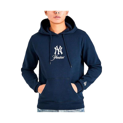 New Era Blue Solid Logo Pullover Hoodie 13285374-NVY