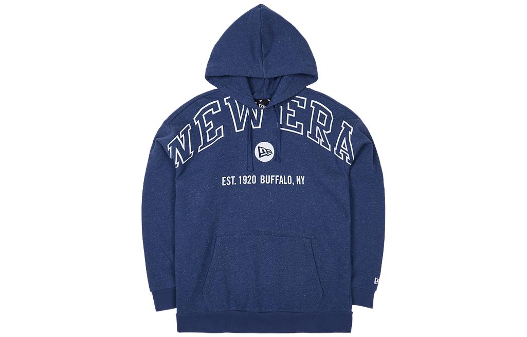 New Era Brand Logo Graphic Sweatshirt Unisex Gray Blue 13559715