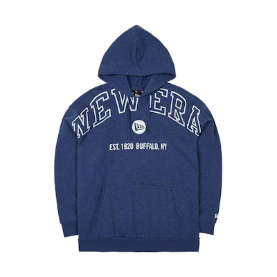 New Era Brand Logo Graphic Sweatshirt Unisex Gray Blue 13559715