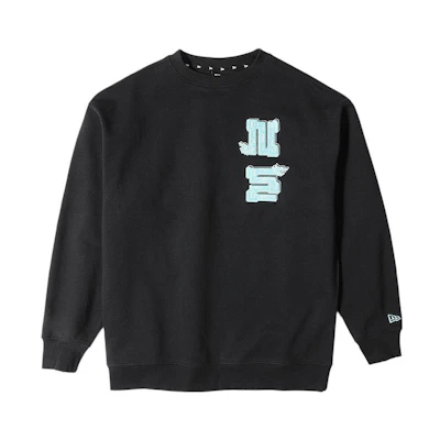 New Era BRANDED Dragon Embroidery Fleece Pullover Sweatshirt Unisex Black 14112312