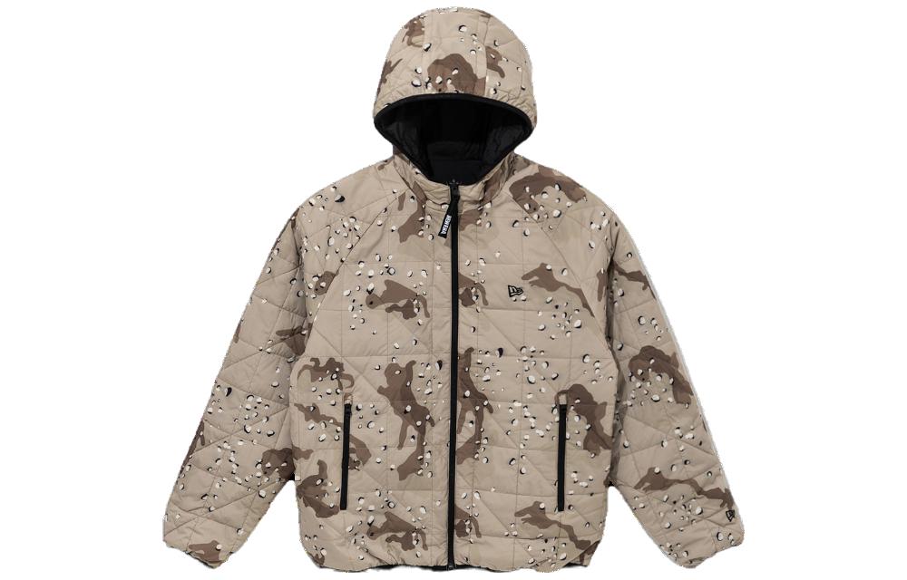 New Era Camo Hooded Jacket Khaki Color 13781084