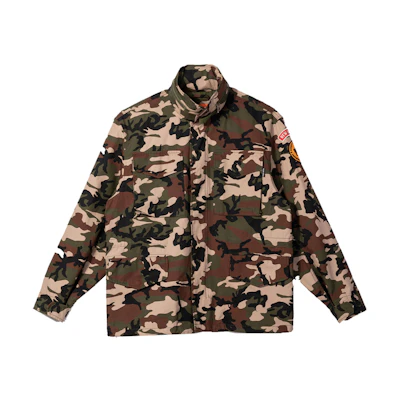 New Era Camouflage Patchwork Utility Hoodie Jacket - Camo Color 13546362