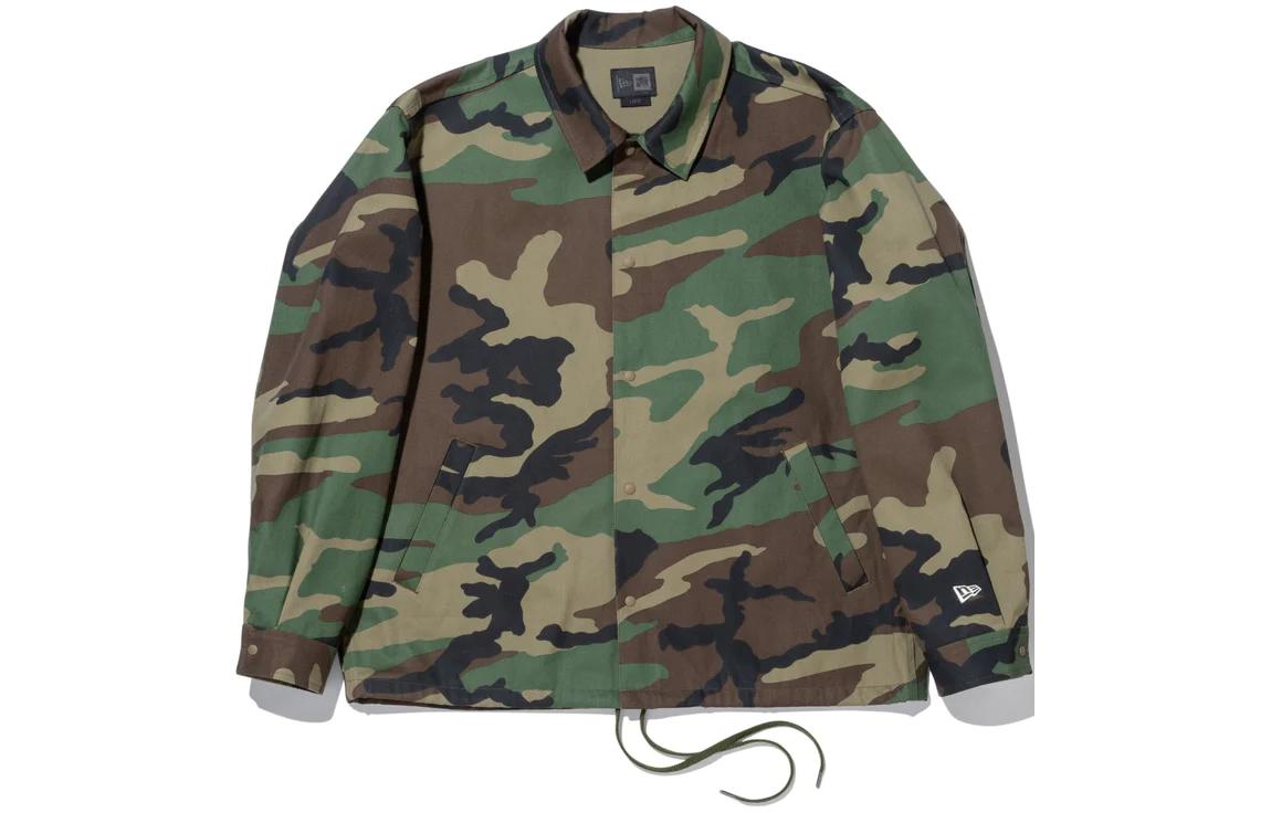 New Era Camouflage Zip-Up Loose Fit Collared Jacket Unisex 14322503