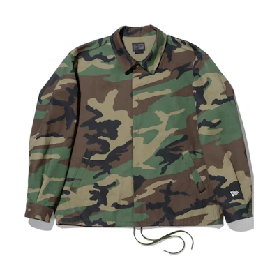 New Era Camouflage Zip-Up Loose Fit Collared Jacket Unisex 14322503