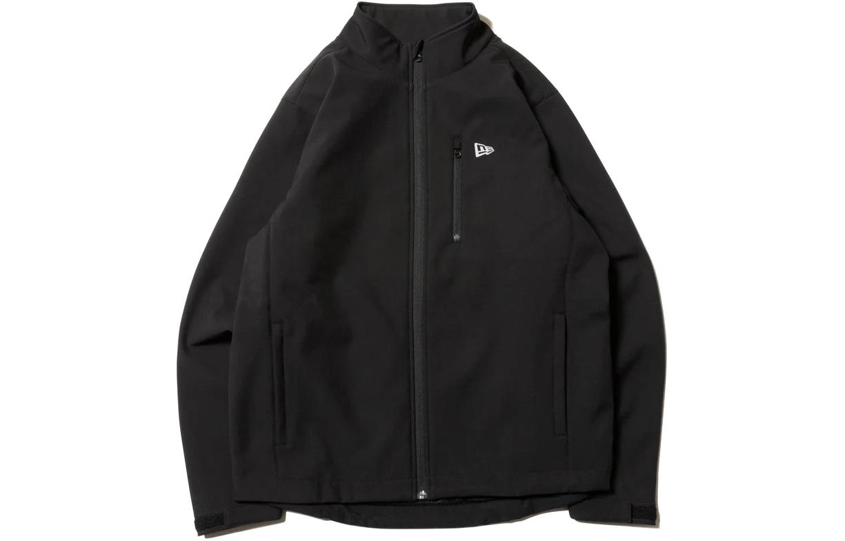 New Era Casual Full-Zip Loose Fit Jacket Unisex Black 12855423