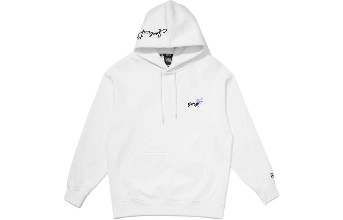 New Era Casual Letter Print Hoodie White 13731189