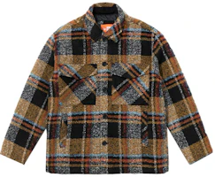 New Era Casual Warm Plaid CPO Jacket Unisex Beige/Black 12866424 New Era Casual Warm Plaid CPO Jacket Unisex Beige/Black 12866424