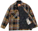 Shop New Era Casual Warm Plaid CPO Jacket Unisex Beige/Black 12866424