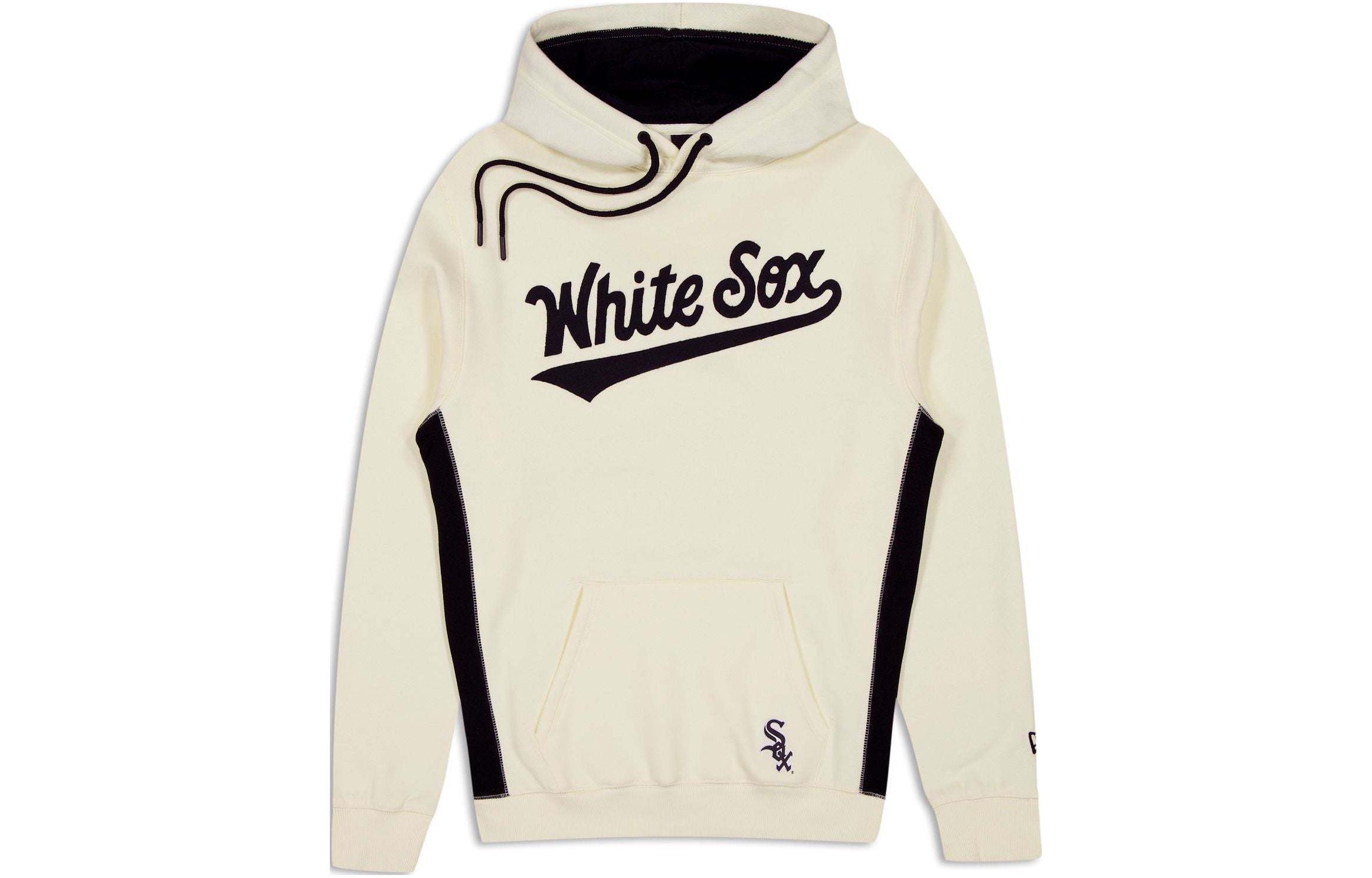 New Era Chicago White Sox Kangaroo Pocket Logo Hoodie Men’s Ivory 60497753