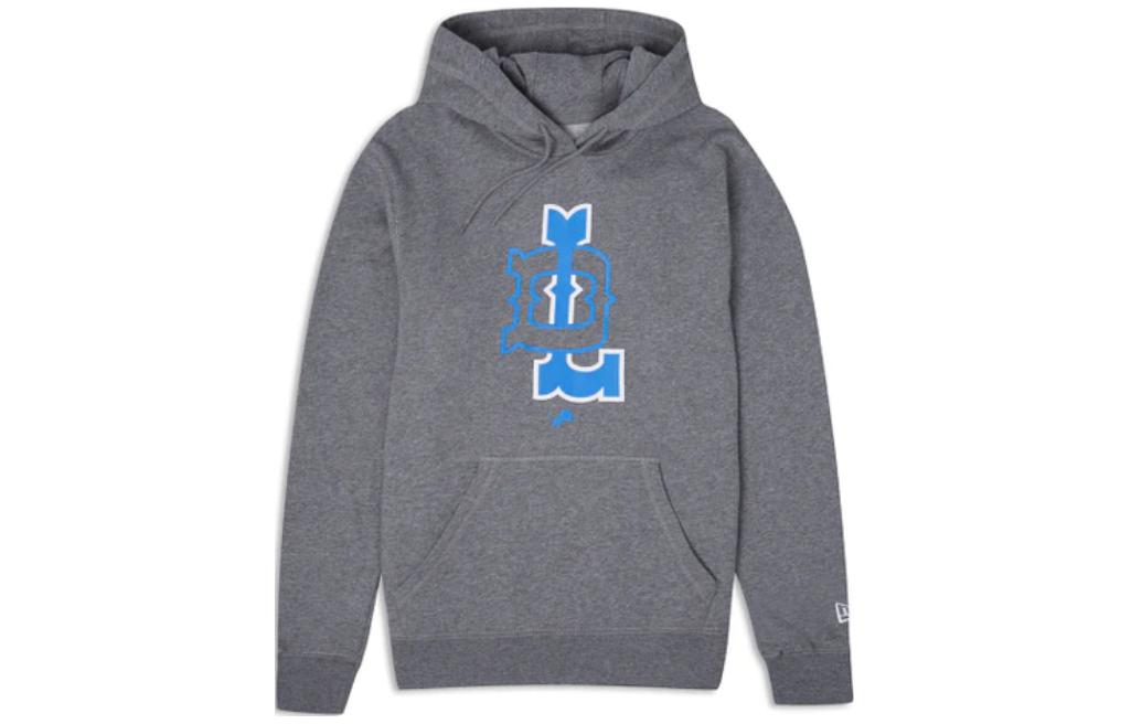 New Era Classic Creative Graphic Hoodie Unisex Gray 13821783