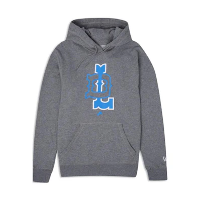 New Era Classic Creative Graphic Hoodie Unisex Gray 13821783