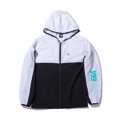 New Era Colorblock Lettering Full-Zip Jacket Unisex Black 13697266