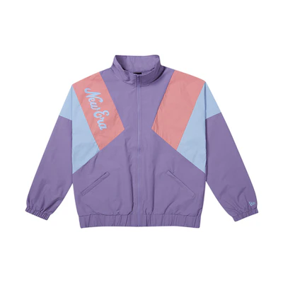 New Era Colorblock Logo Stand-Collar Jacket Unisex Purple - Gift Recommended 12877369
