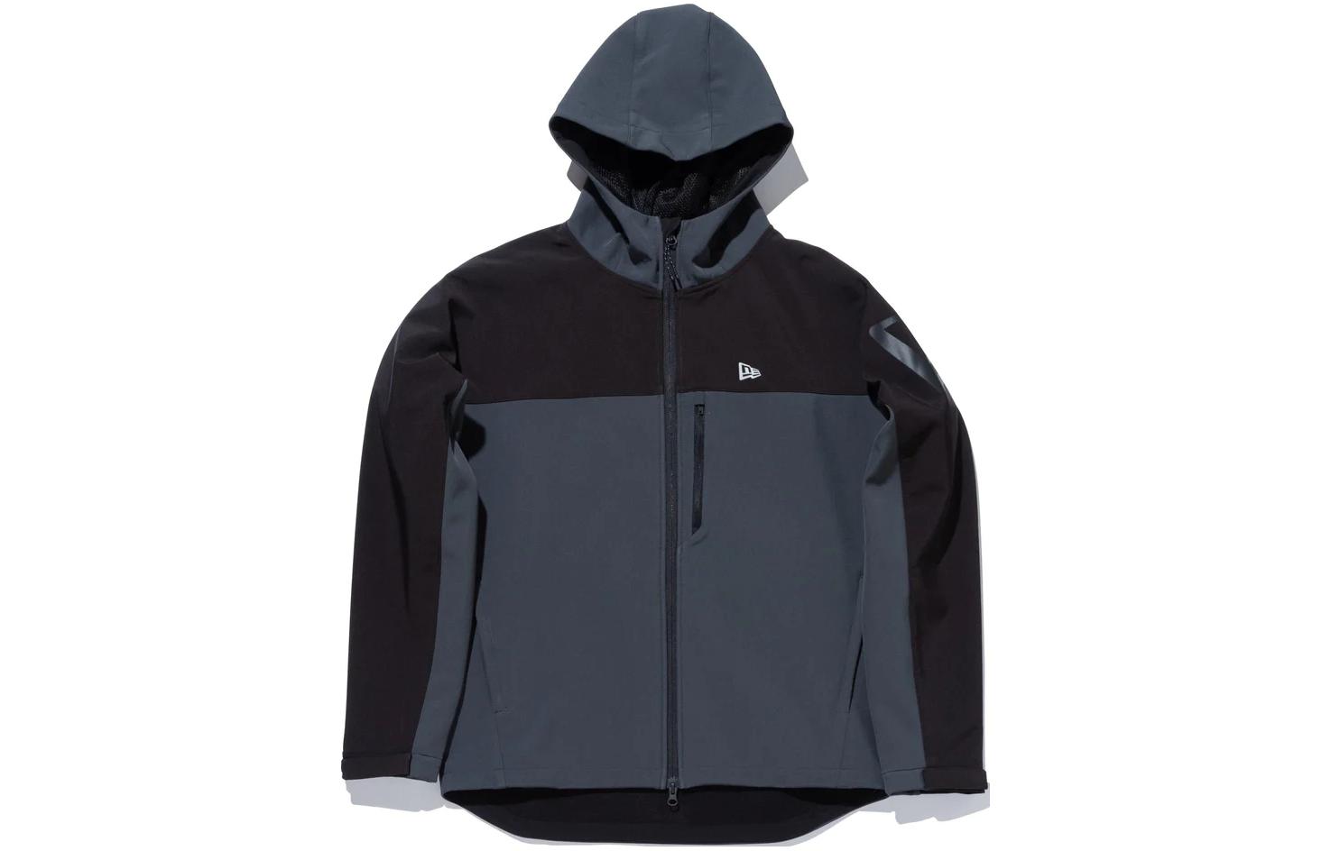 New Era Colorblock Zip-Up Hoodie Jacket Unisex - Gray 13368257