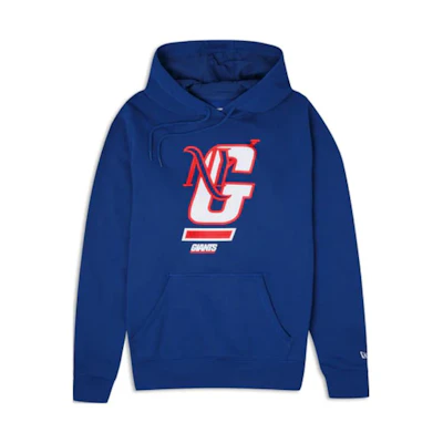 New Era Creative Letter Pullover Hoodie Unisex Blue 13821765