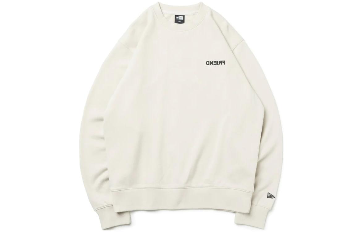 New Era Crewneck Sweatshirt Unisex Loose Fit Long Sleeve Off-White 13944303