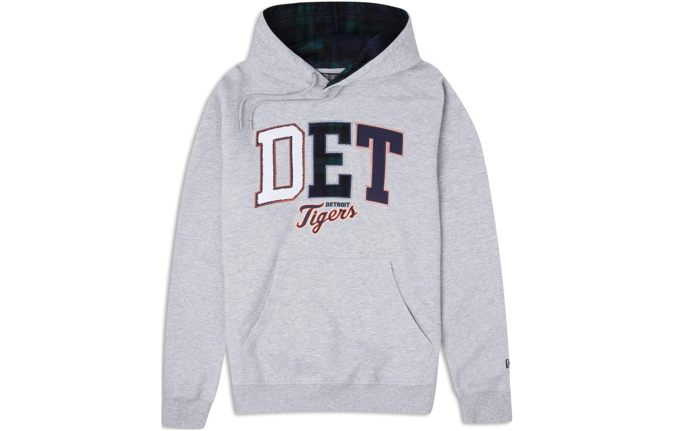 New Era Detroit Tigers Letter Graphic Hoodie Unisex Gray 60430693