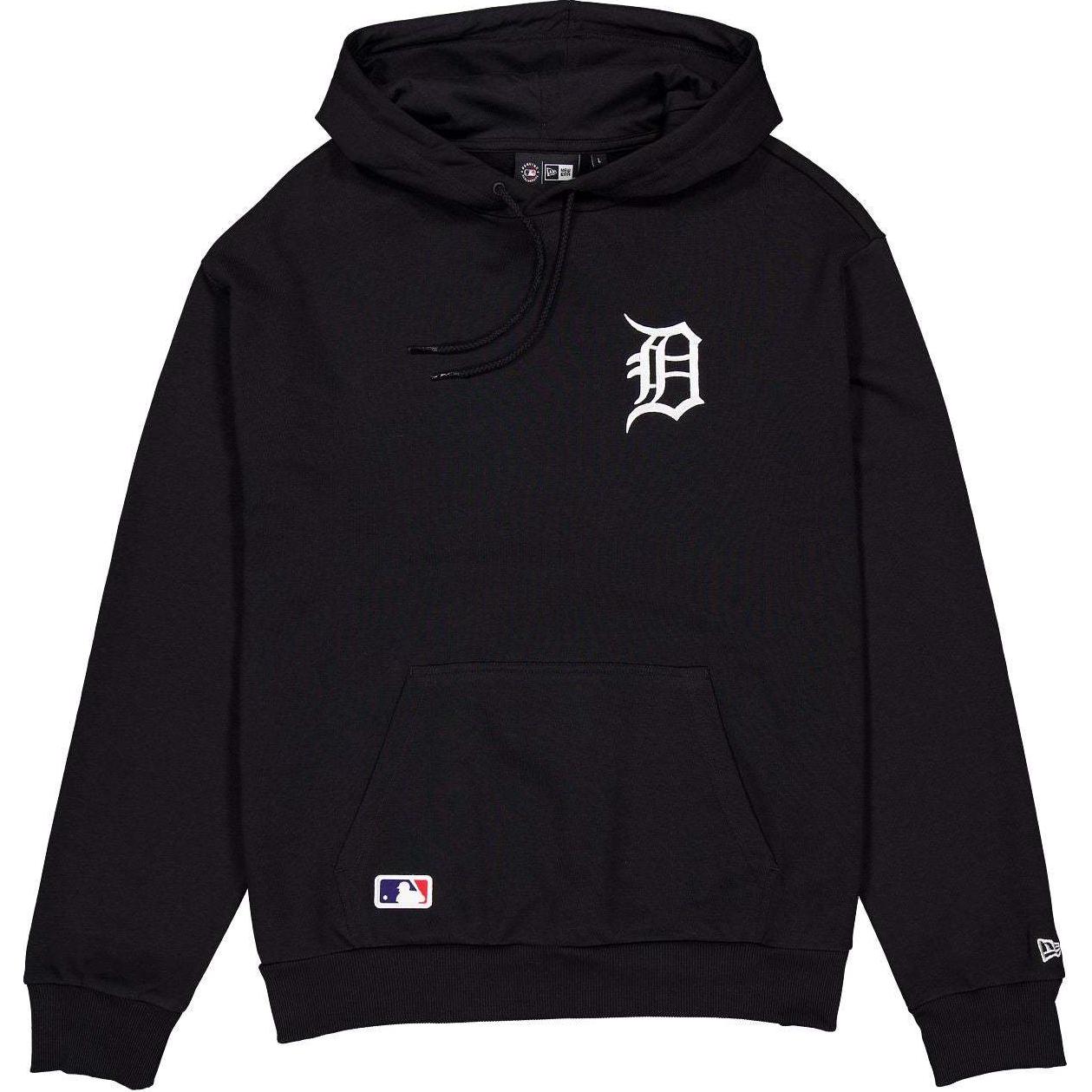 New Era Detroit Tigers Logo Hoodie Unisex Black Long Sleeve Pullover 60493972
