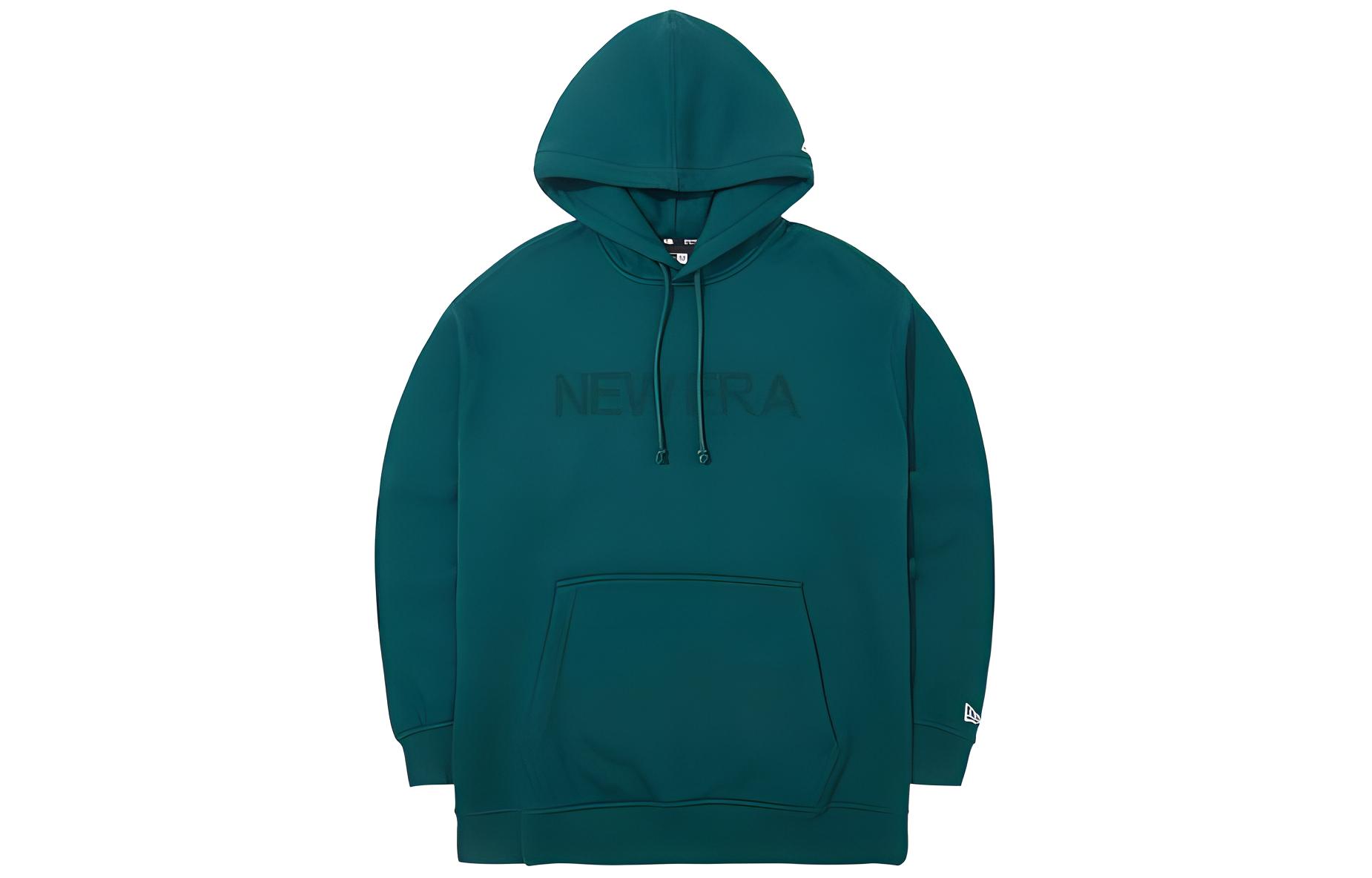 New Era Embossed Logo Pullover Sweatshirt Unisex Dark Teal 13781187