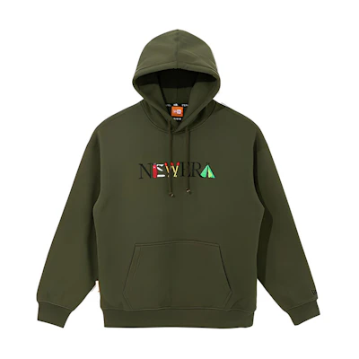 New Era Embroidered Fleece Casual Unisex Long Sleeve Sweatshirt Green 12866505