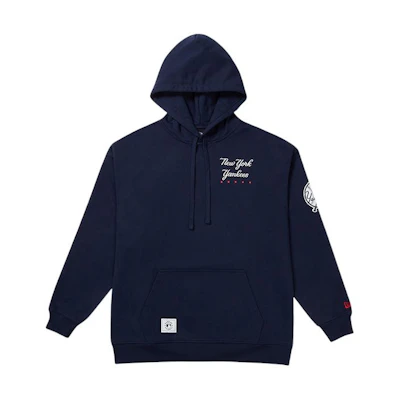 New Era Embroidered Letter Knit Pullover Sweatshirt Unisex Navy Blue 12799826