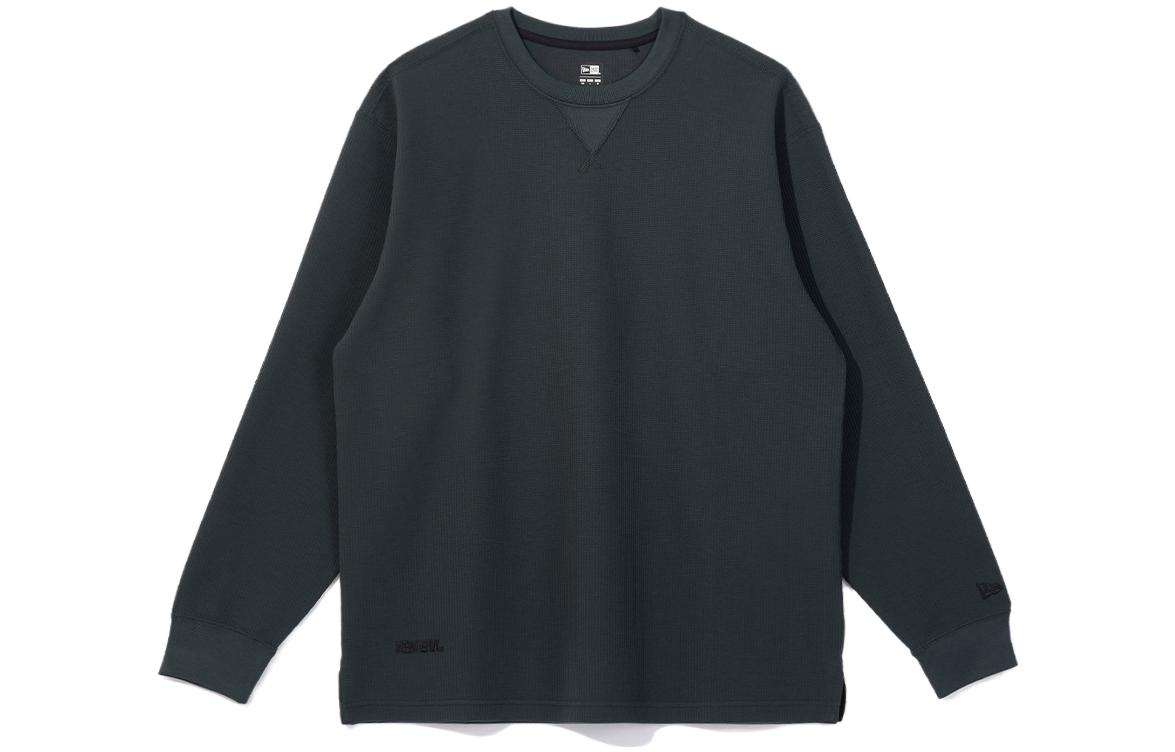 New Era Embroidered Logo Crewneck Sweatshirt Unisex Black 13781202