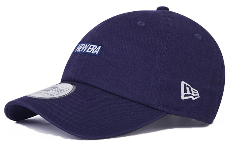 New Era Embroidered Logo Curved Brim Cotton Baseball Cap Unisex 13792884