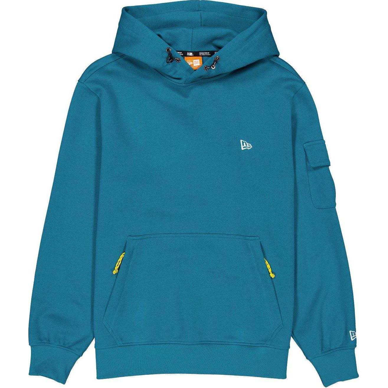 New Era Embroidered Logo Kangaroo Pocket Hoodie Unisex Blue 14179031
