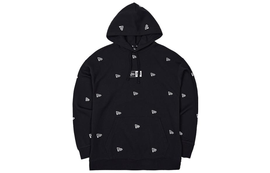 New Era Embroidered Logo Pullover Sweatshirt Unisex Black 13560523