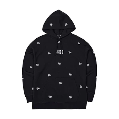New Era Embroidered Logo Pullover Sweatshirt Unisex Black 13560523