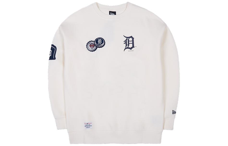 New Era Embroidered Pullover Crewneck Sweatshirt Unisex White 13559737