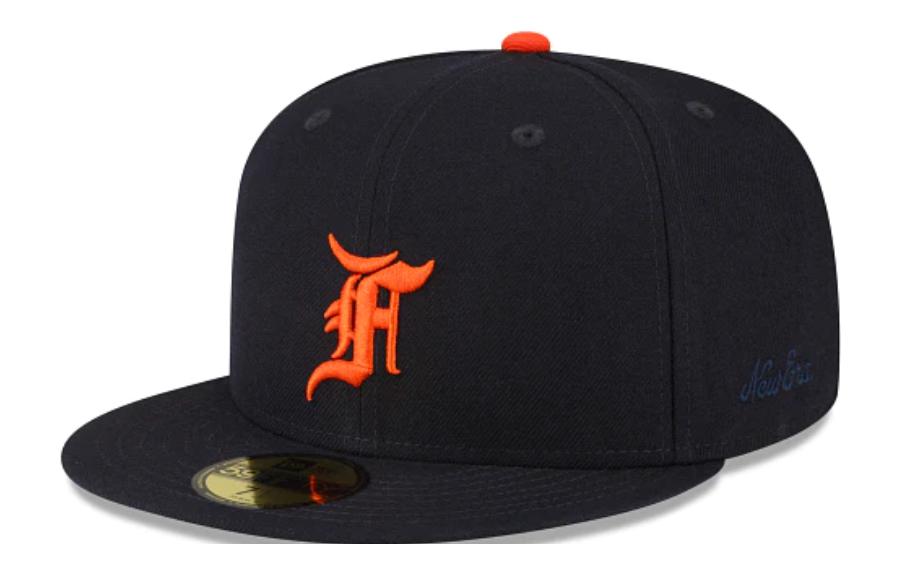 New Era Fear of God Detroit Tigers Logo Embroidered Baseball Cap Black Unisex 60363739