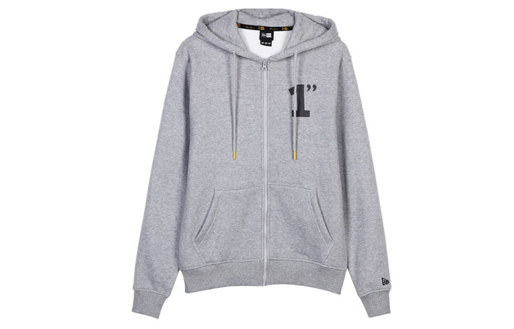 New Era Fleece Lined Zip-Up Hoodie Unisex - Gray 11883295