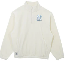 New Era Fleece Logo Half-Zip Classic Sweatshirt Unisex - White 13044921 New Era Fleece Logo Half-Zip Classic Sweatshirt Unisex - White 13044921