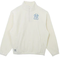 Order New Era Fleece Logo Half-Zip Classic Sweatshirt Unisex - White 13044921