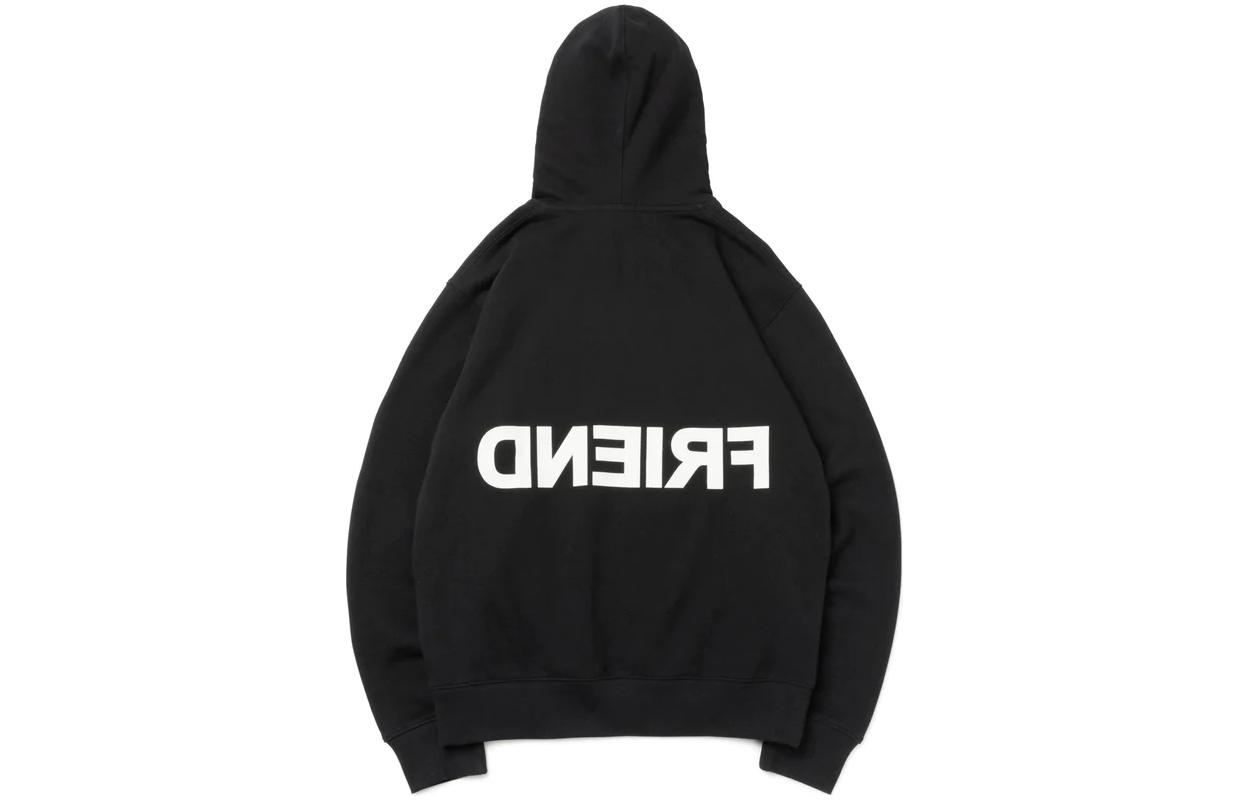 New Era Fleece Pullover Hoodie Black Unisex Letter Print Long Sleeve 13944293 圖 3
