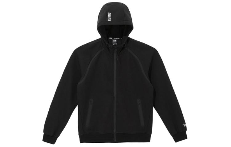 New Era Fleece Zip-Up Hoodie Jacket Unisex Black 12715221