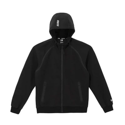 New Era Fleece Zip-Up Hoodie Jacket Unisex Black 12715221