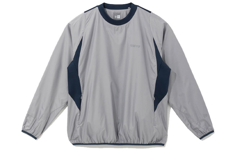 New Era Functional Crewneck Logo Loose-Fit Jacket Unisex Grey 12866416