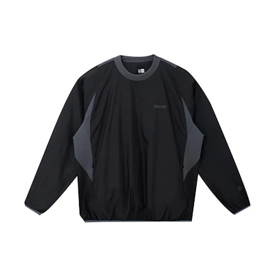 New Era Functional Crewneck Pullover Logo Jacket Unisex Black 12866417