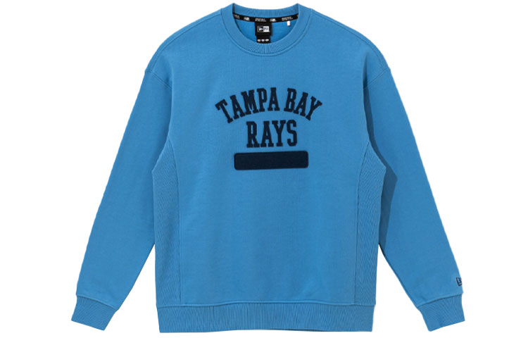 New Era FW21 Casual Embroidered Pullover Sweatshirt Unisex Blue 12866519