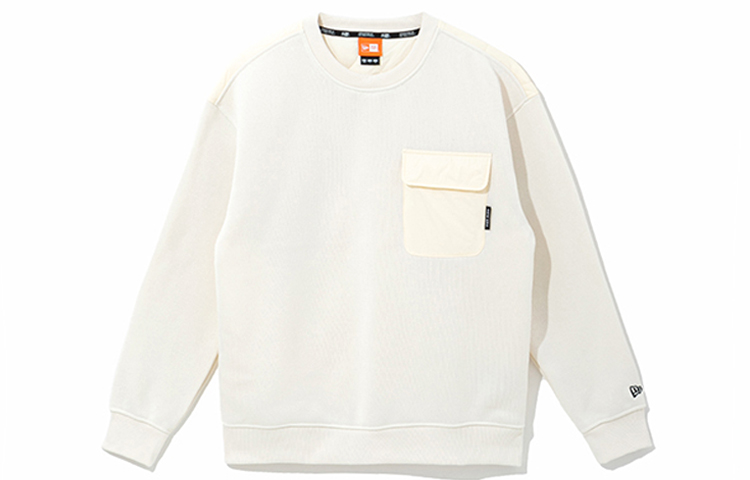 New Era FW21 Colorblock Pullover Sweatshirt Unisex Ivory White 12866425
