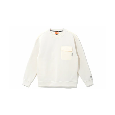 New Era FW21 Colorblock Pullover Sweatshirt Unisex Ivory White 12866425