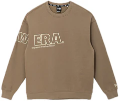 New Era FW21 Embroidered Fleece Crewneck Sweatshirt Khaki - Winter Edition 12866481 New Era FW21 Embroidered Fleece Crewneck Sweatshirt Khaki - Winter Edition 12866481