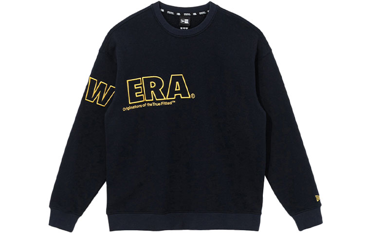 New Era FW21 Embroidered Logo Fleece Crewneck Sweatshirt Navy Winter 12866478